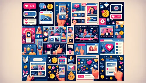 A collage of different types of Instagram ads designed to showcase engagement and conversions