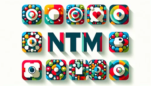 A group of Instagram icons with 'NTM' text overlay, representing the popular social media slang.