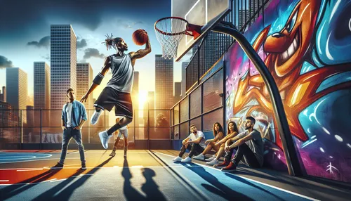 Creative and engaging basketball themed image suitable for Instagram captions article