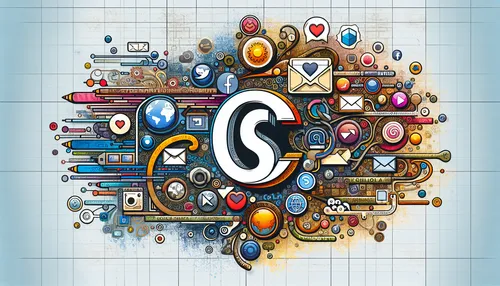 Instagram acronyms concept art representing 'CS' meaning in social media context