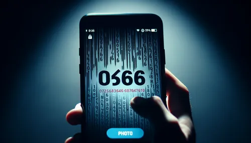 Instagram app with a mysterious code 'o66' on the screen