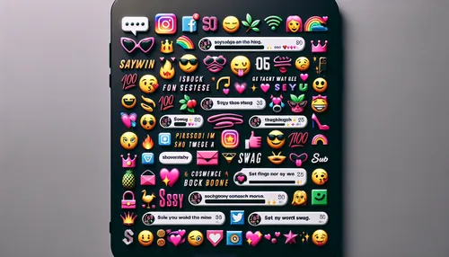 Instagram captions, stylish font, attitude symbols, cool emojis