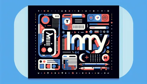 Instagram communication concepts showing 'IMY' acronym in a trendy and visually appealing style