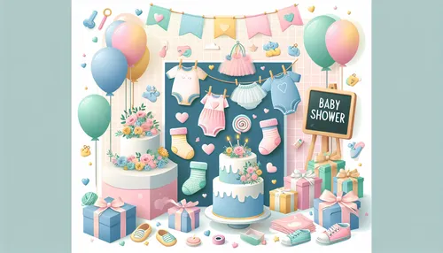 Instagram graphics with baby shower themes, showcasing joy, love and celebration