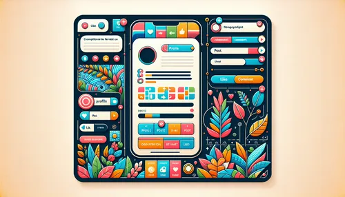 Instagram texts concept illustration, visually appealing and informative