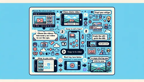 visual guide infographic on how to share YouTube videos to Instagram